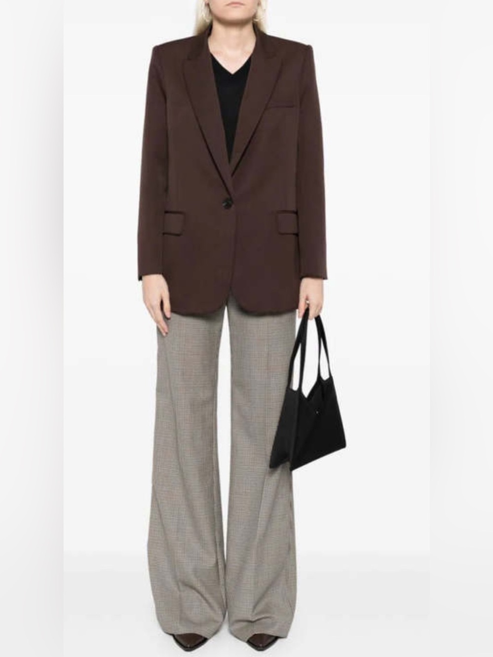 Nili Lotan's Diane Wool Blazer Jacket oxblood